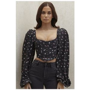 House of CB London Black Floral Corset
Top sz L